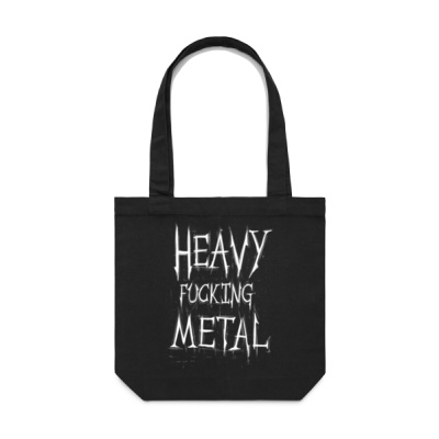 Heavy F#*$ing Metal Carrie Bag (front and back) Thumbnail